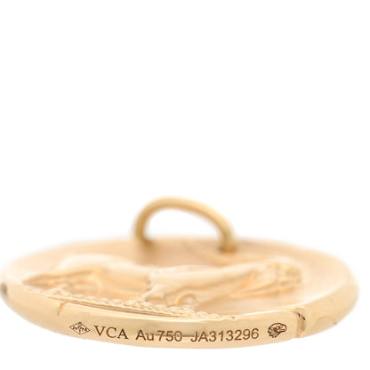 Van Cleef & Arpels 18K Yellow Gold Zodiac Capricorn Pendant 4 of 4