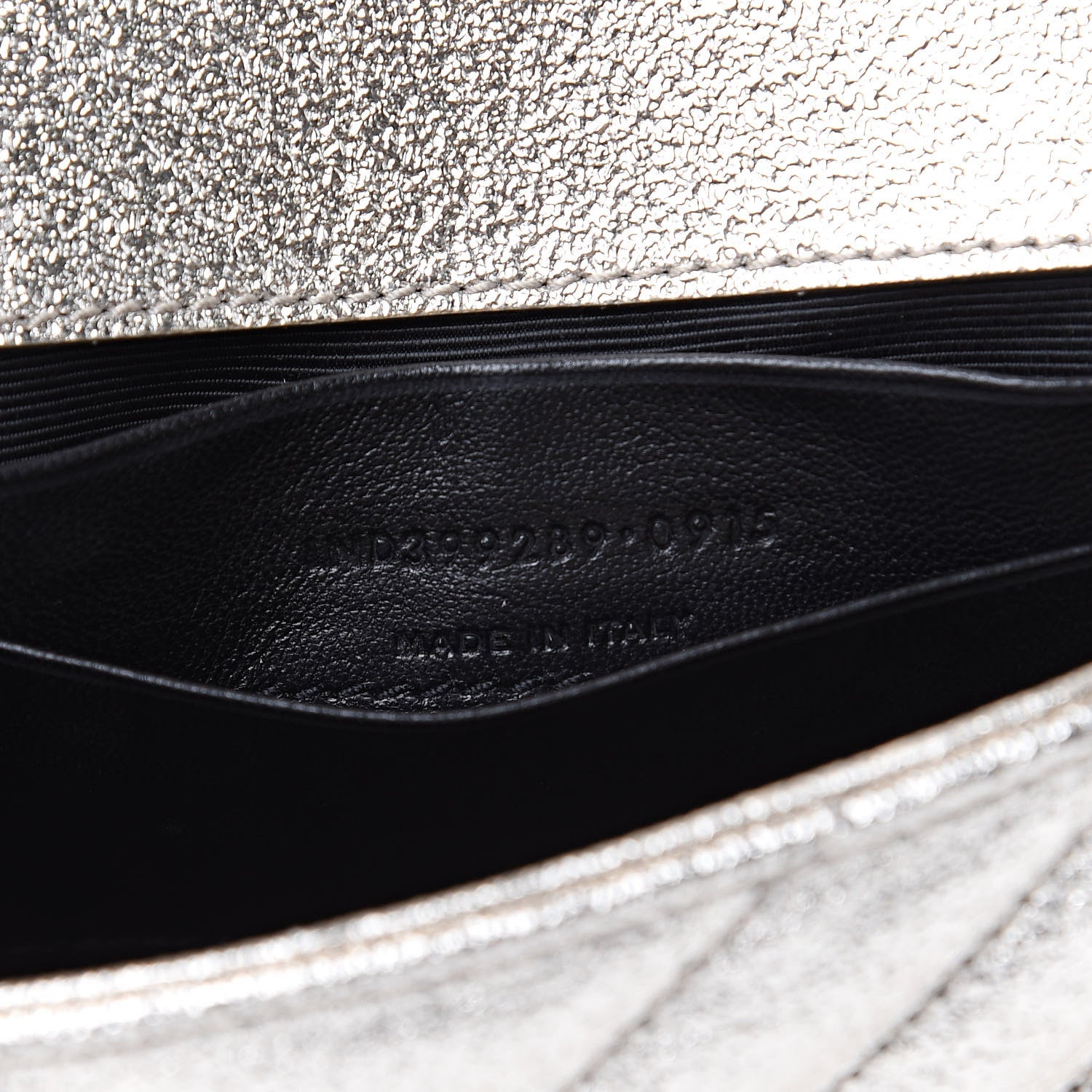 Saint Laurent Metallic Nappa Matelasse Chevron Classic Monogram Baby Chain Bag Gold 11 of 12