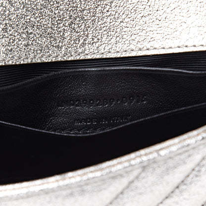 Saint Laurent Metallic Nappa Matelasse Chevron Classic Monogram Baby Chain Bag Gold 11 of 12