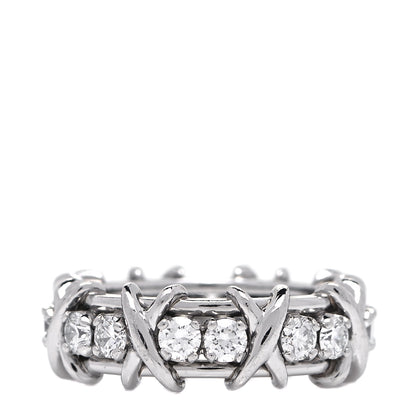 Tiffany Platinum Diamond Schlumberger Sixteen Stone Ring 49 5 1 of 5