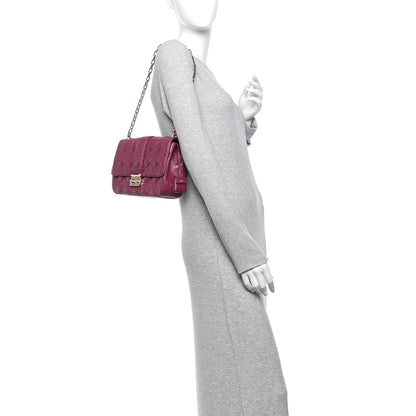 Christian Dior Lambskin Cannage Medium Miss Dior Flap Hortensia 2 of 9