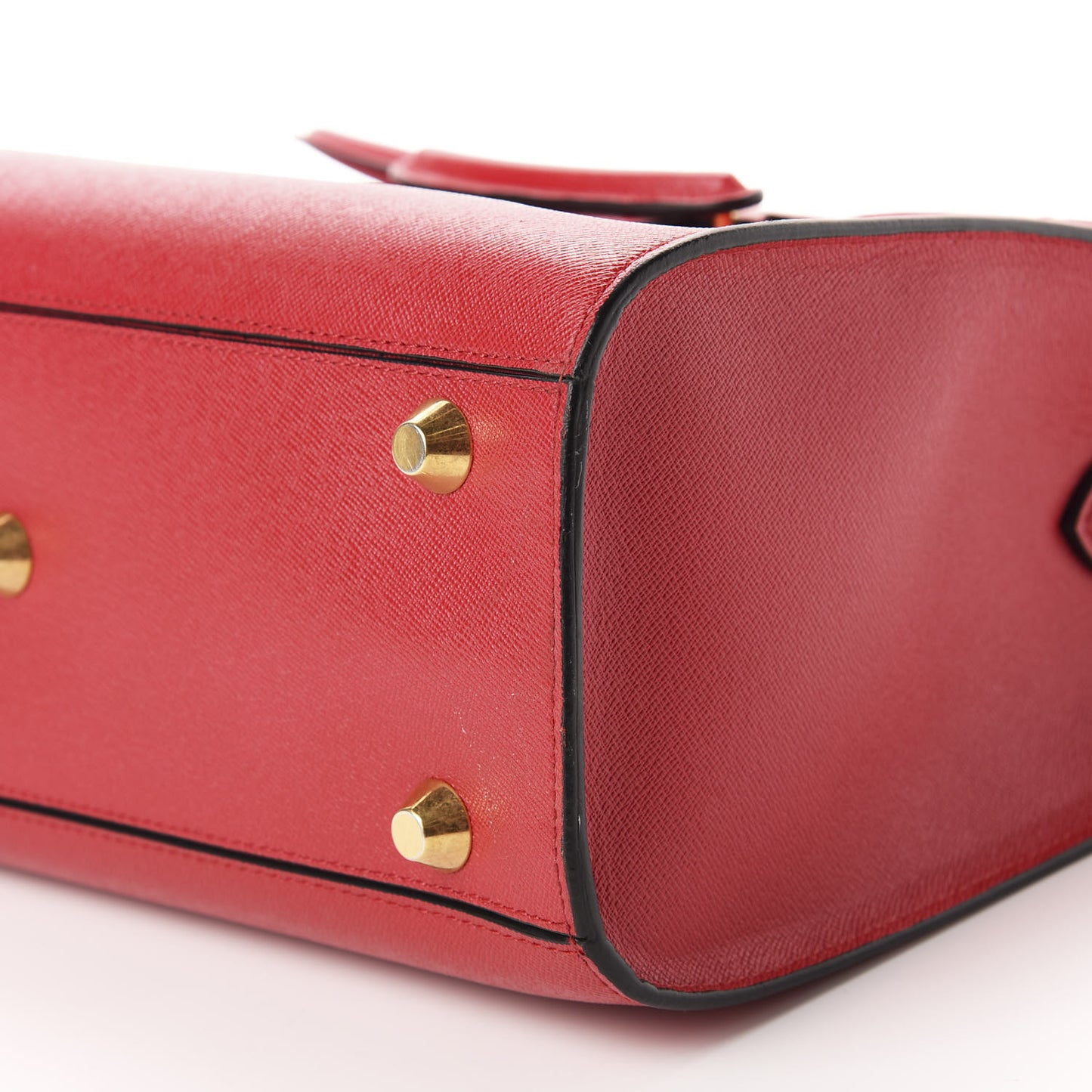 Grained Calfskin Heroine Shoulder Bag Red
