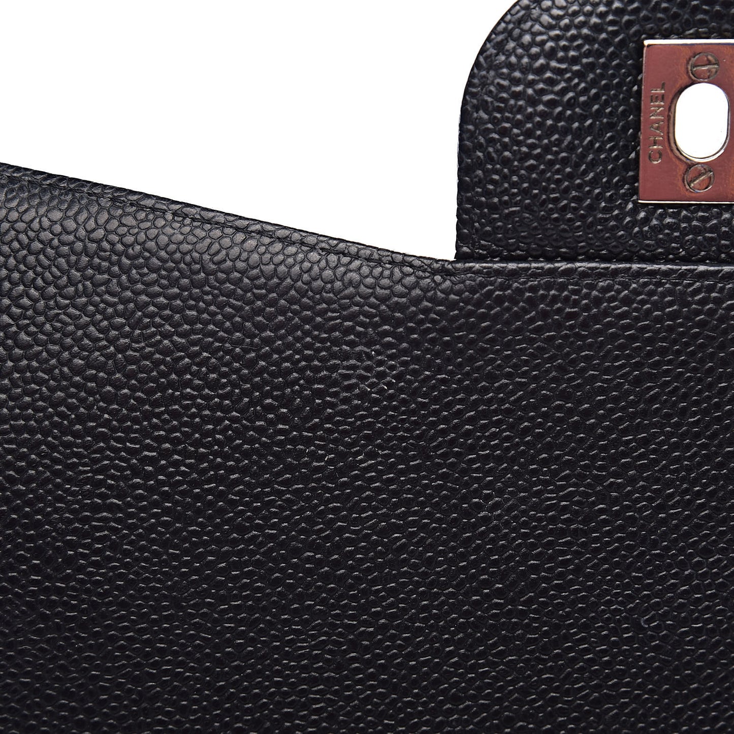 Caviar Quilted Jumbo Single Flap Black