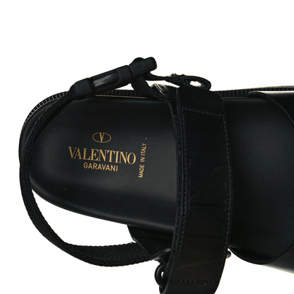 Valentino Garavani Calfskin Mens Logo Sandals 45 Black 8 of 9