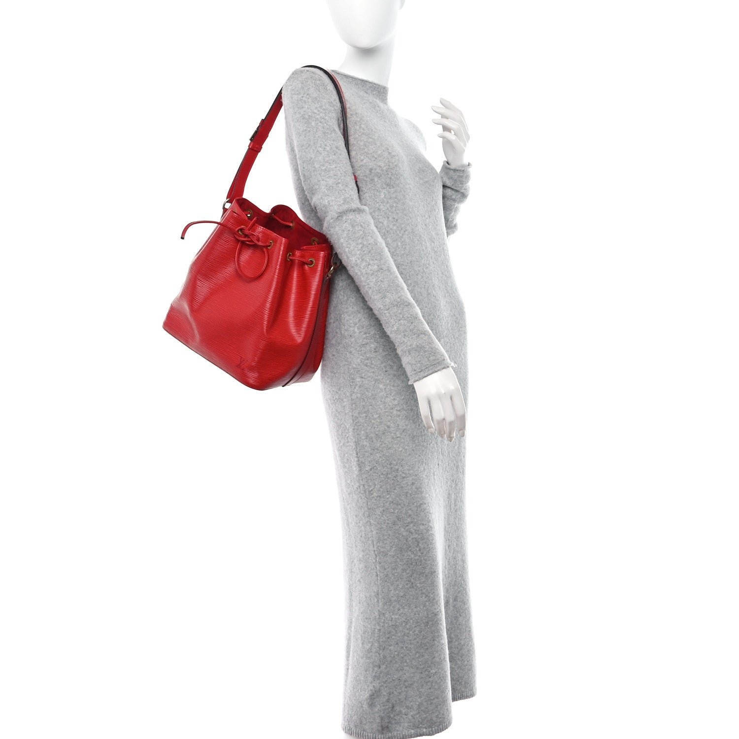 Louis Vuitton Epi Petit Noe Castillan Red 2 of 11