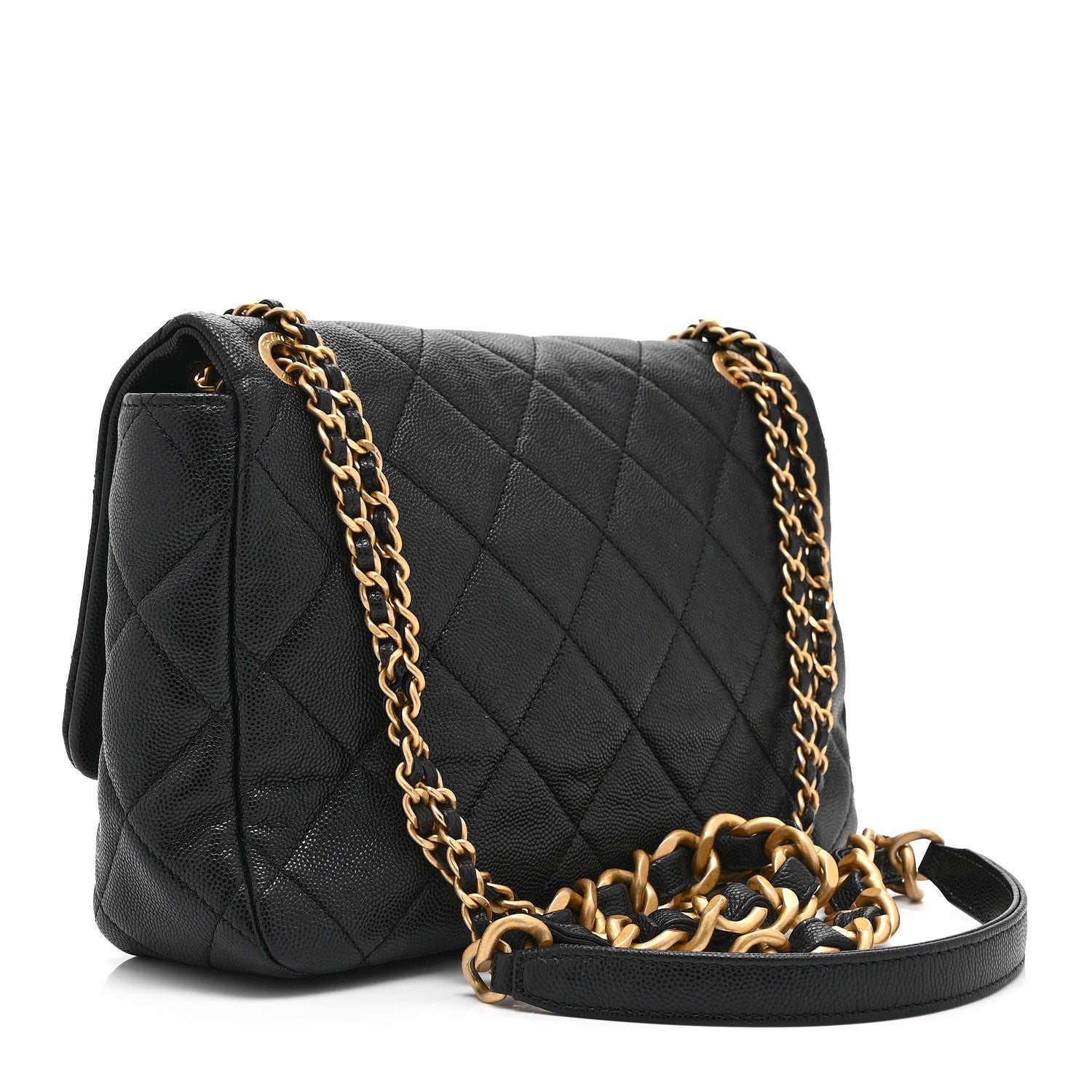 Chanel Caviar Quilted Medium Chain Flap  Black 3 of 10