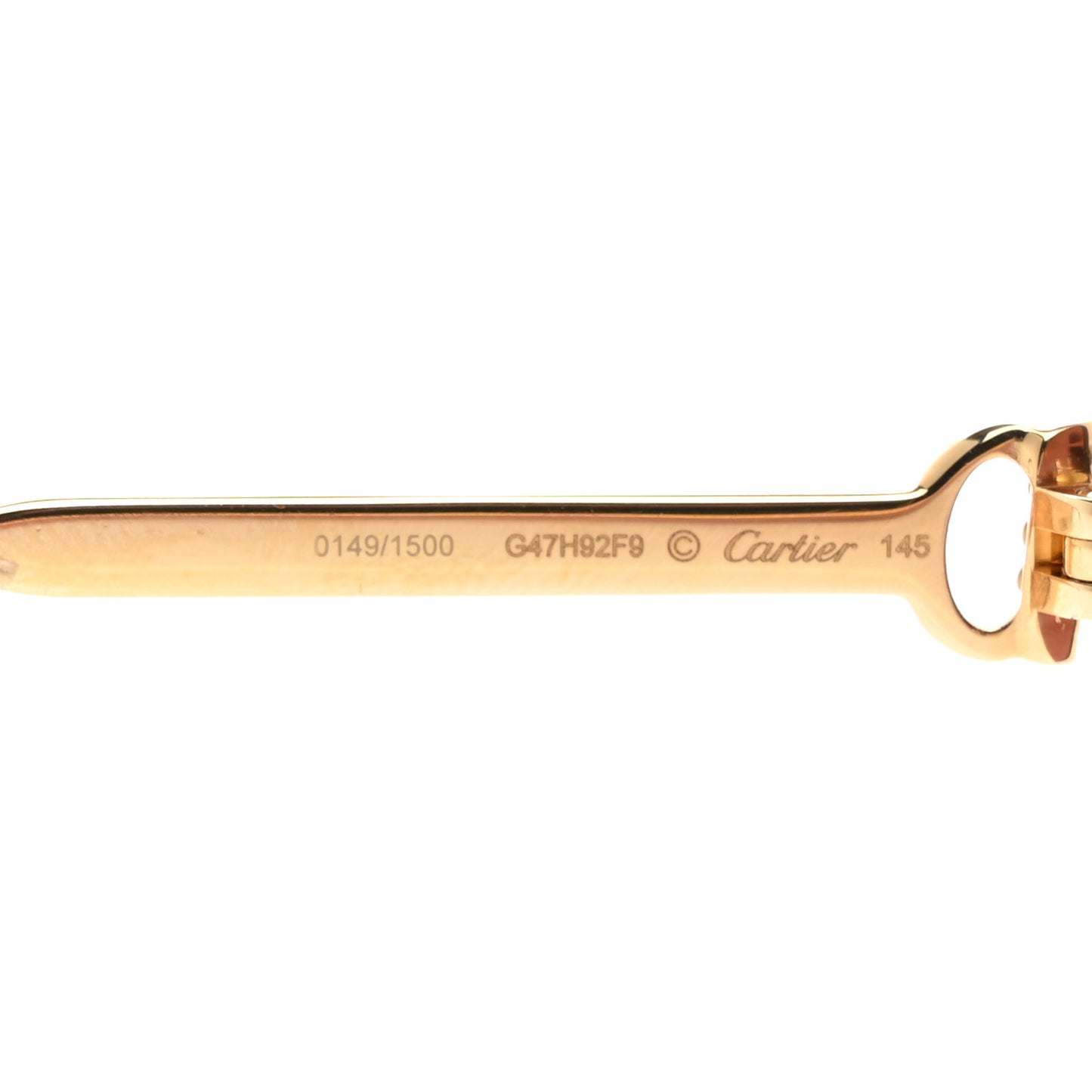 Premiere De Cartier Square Sunglasses Pink Gold