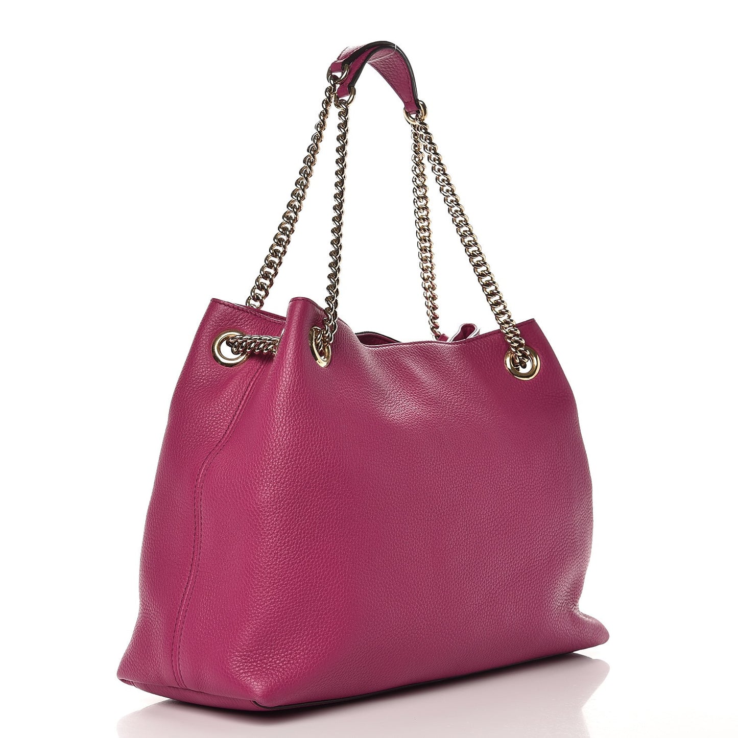 Cellarius Calfskin Medium Soho Chain Shoulder Bag Bright Bouganville