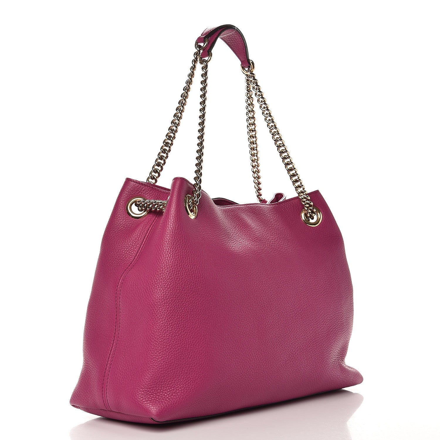 Gucci Cellarius Calfskin Medium Soho Chain Shoulder Bag Bright Bouganville 3 of 14