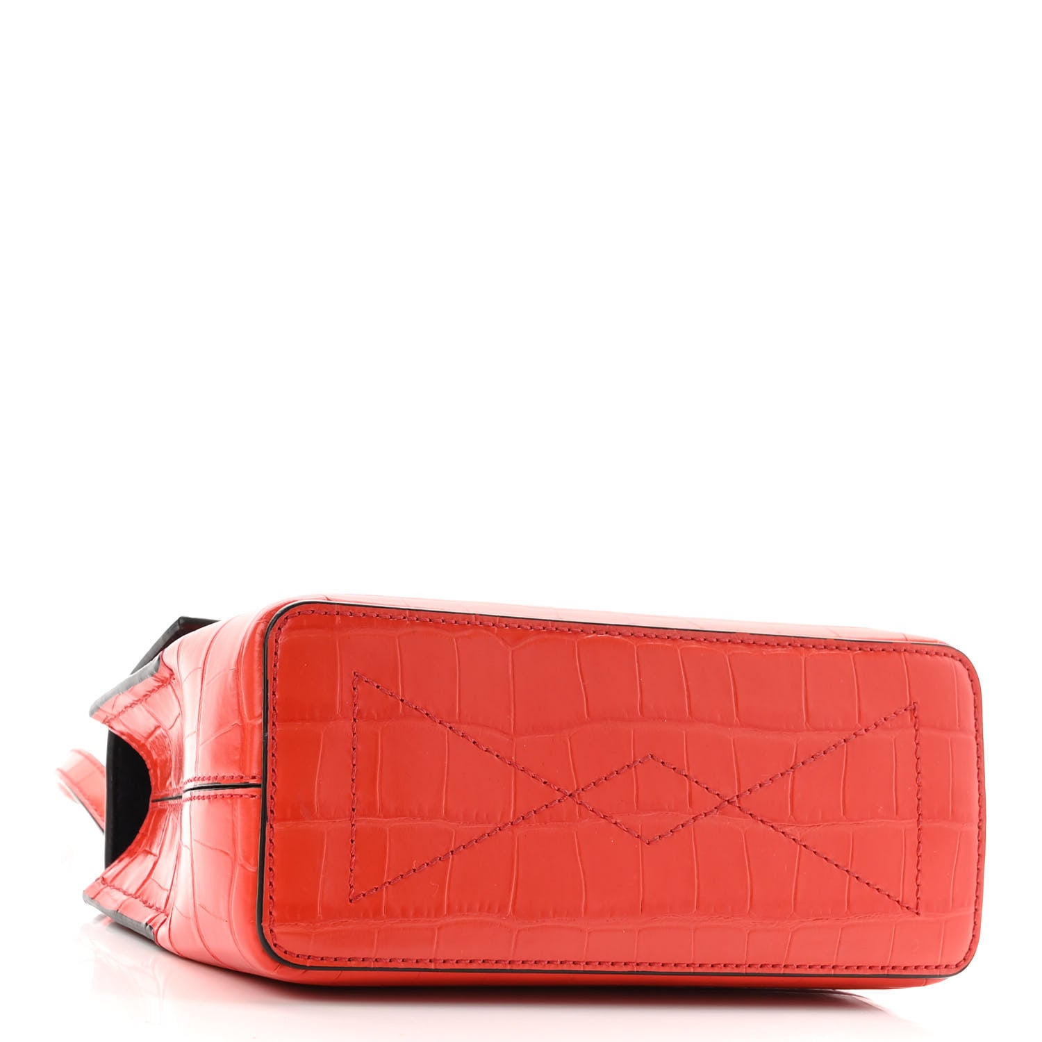 Mulberry Shiny Crocodile Embossed Micro Seaton Hibiscus Red 4 of 10