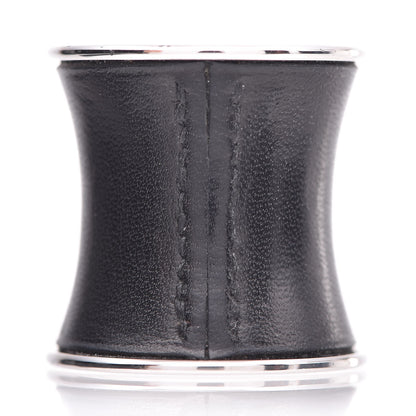 Hermes Lambskin Scarf Ring Black 3 of 7