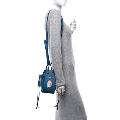 Loewe X SPIRITED AWAY Calfskin Bo Mouse Mini Hammock Shoulder Bag Lagoon Blue 2 of 12