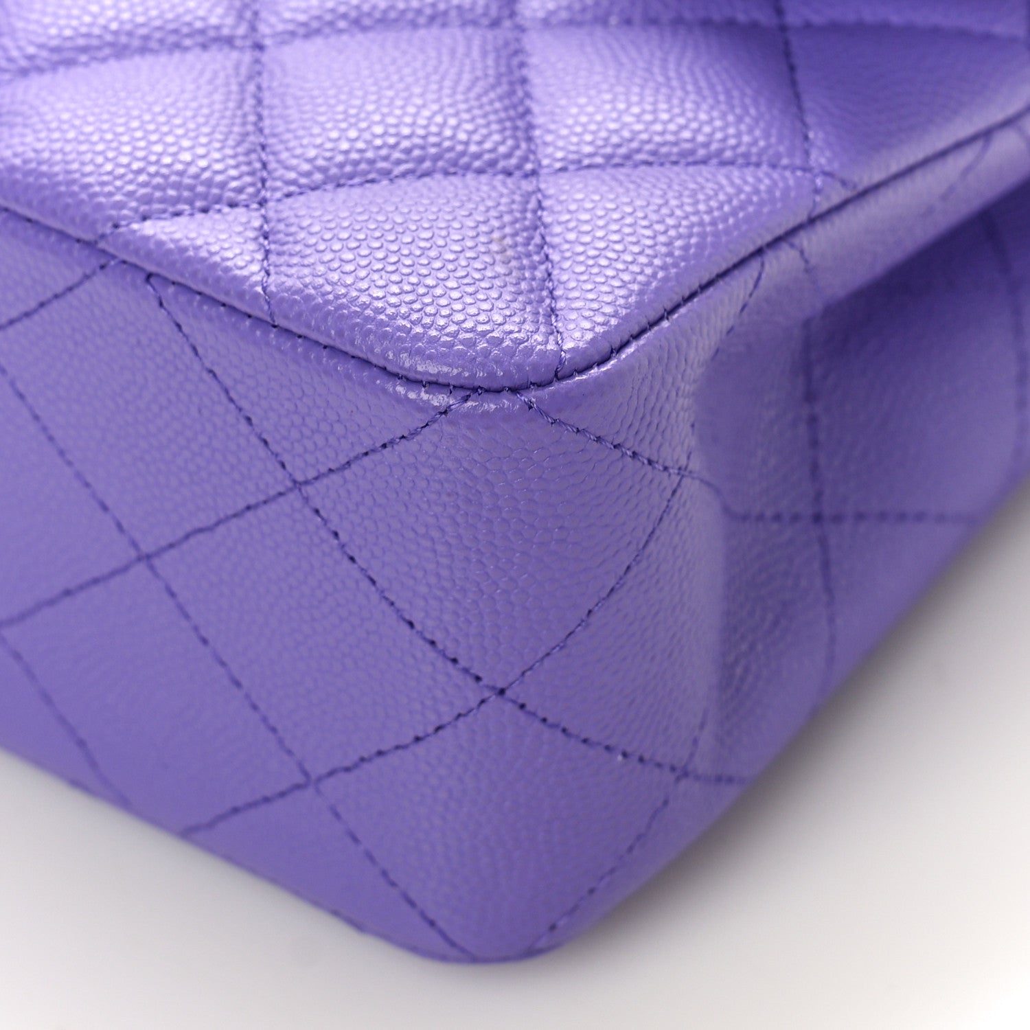 Chanel Caviar Quilted Small Double Flap Purple 9 of 9