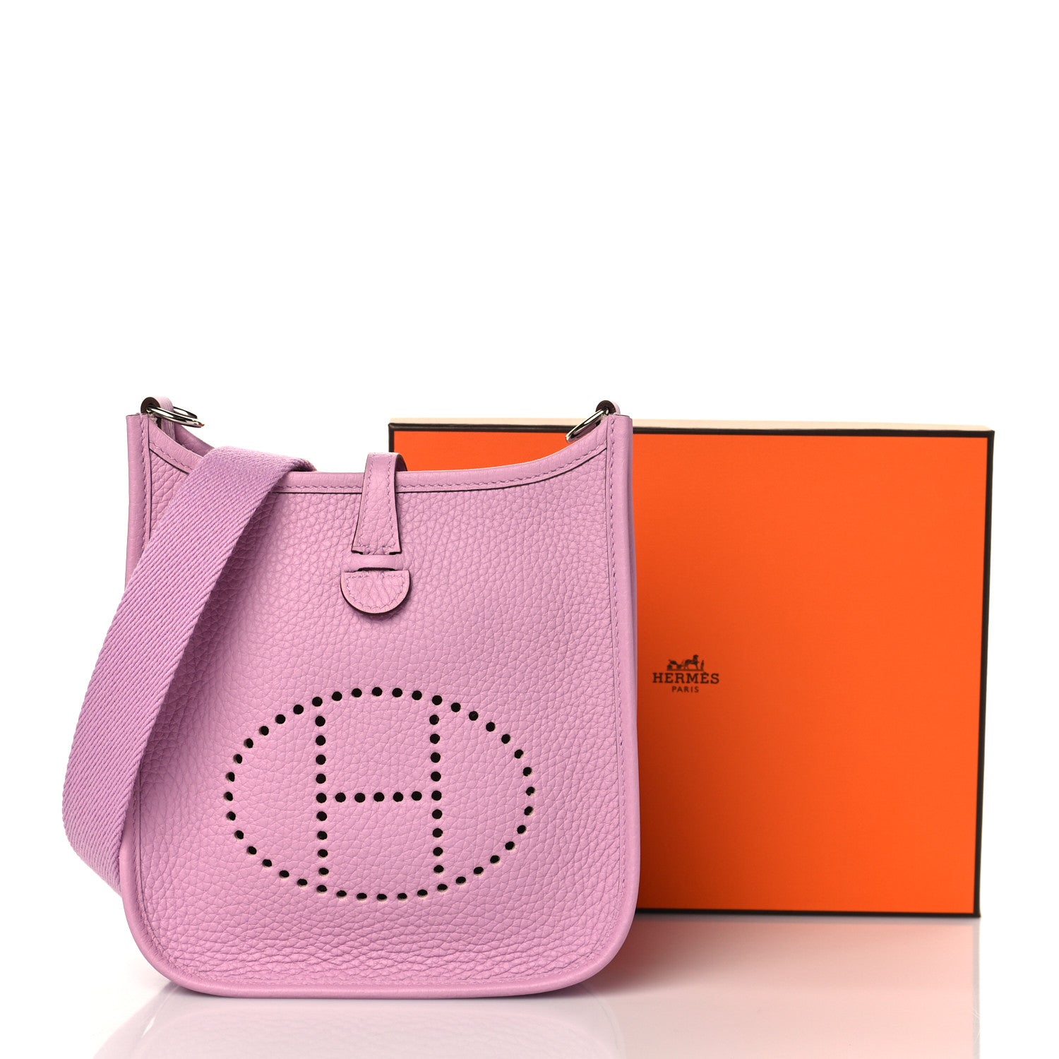 Hermes Taurillon Clemence Evelyne TPM Mauve Sylvestre 11 of 11