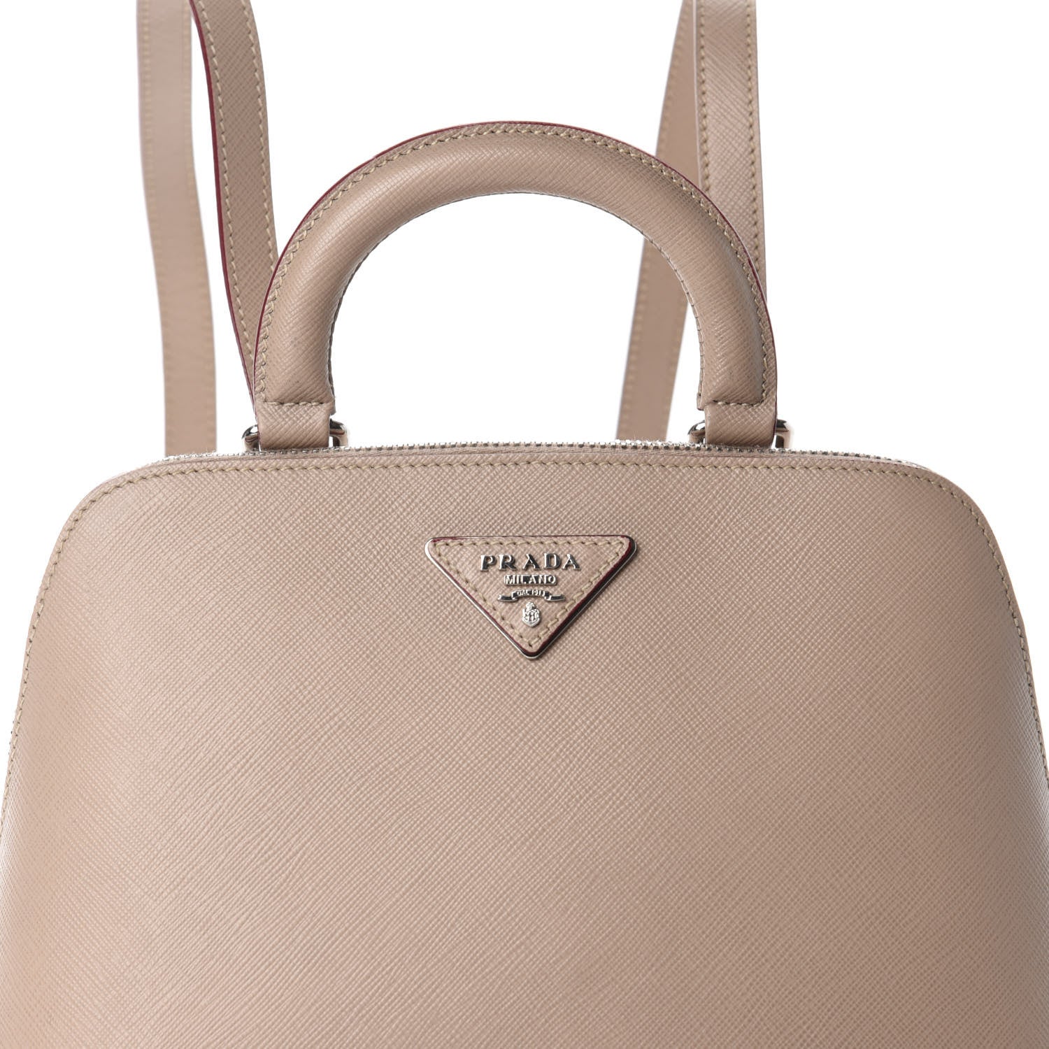 Prada Saffiano Promenade Backpack Cammeo 9 of 9