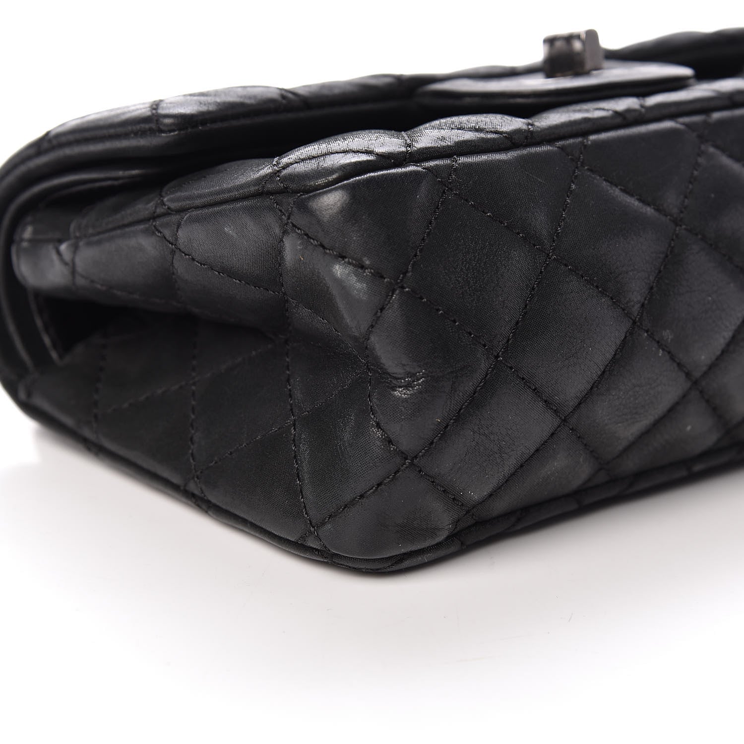 Chanel Iridescent Calfskin Quilted 2.55 Reissue 224 Flap Black 12 of 18