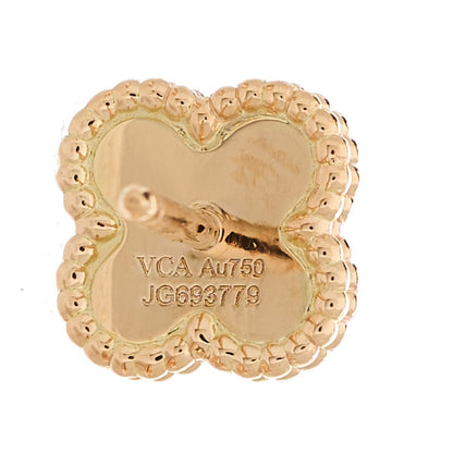 Van Cleef & Arpels 18K Rose Gold Sweet Alhambra Earrings 8 of 10