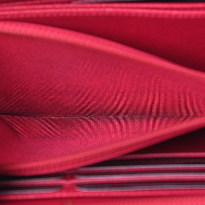 Chanel Caviar Quilted Large Boy Zip Around Wallet Fuchsia 8 of 15