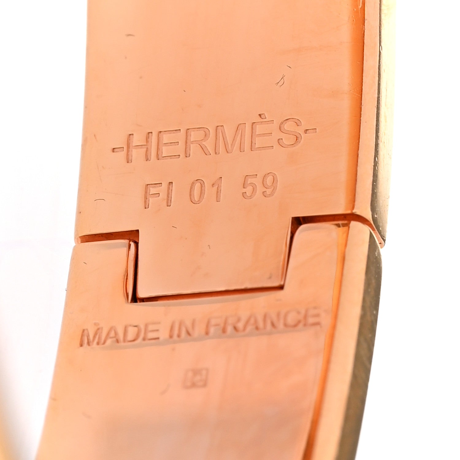 Hermes Enamel Narrow Clic Clac H Bracelet White 4 of 5