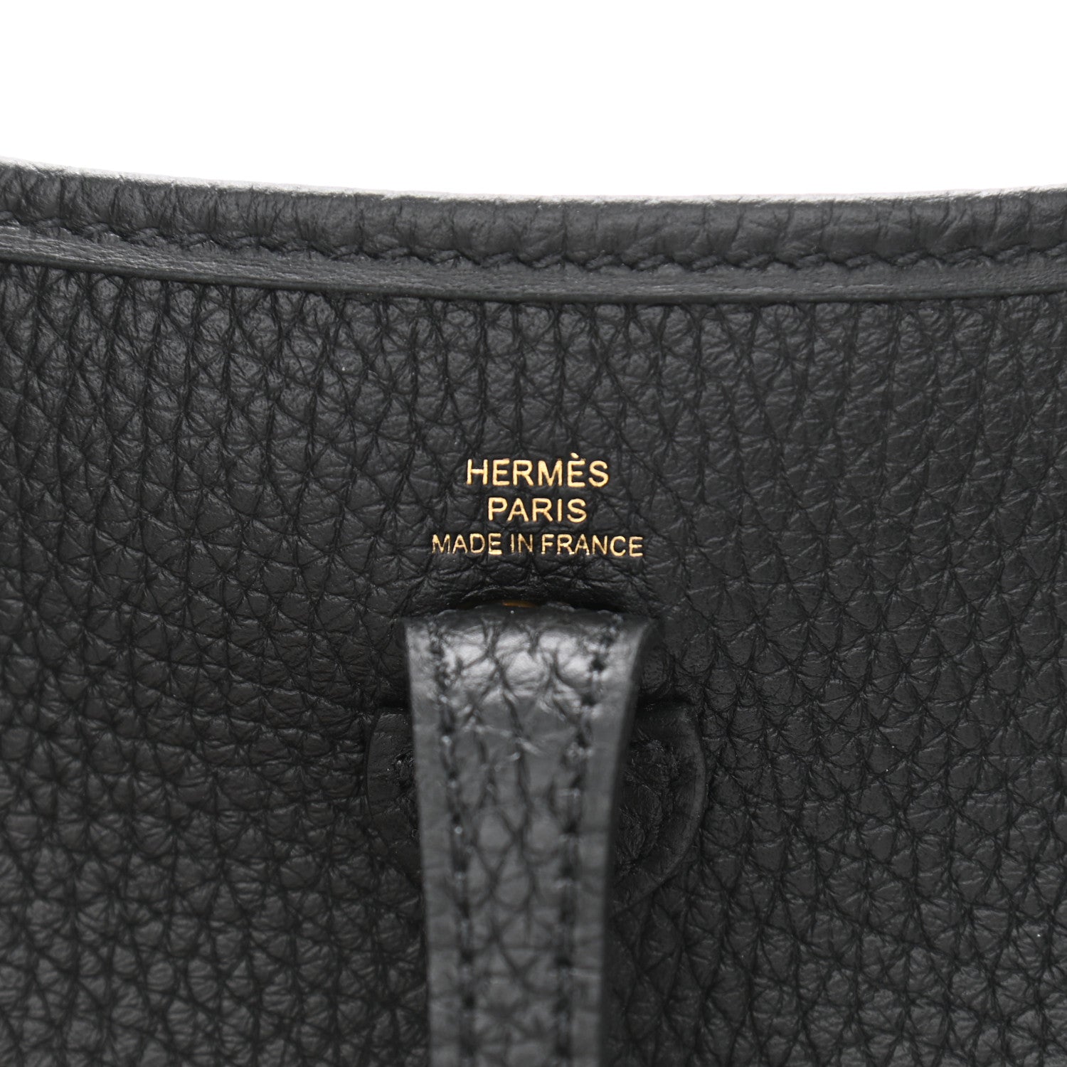 Hermes Taurillon Clemence Evelyne TPM Black 6 of 12