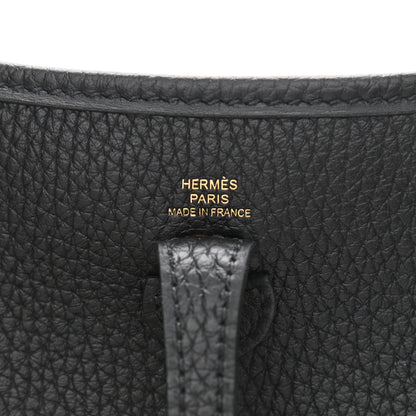 Hermes Taurillon Clemence Evelyne TPM Black 6 of 12
