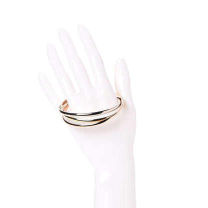 Cartier 18K Pink Yellow White Gold Trinity Bangle 2 of 8