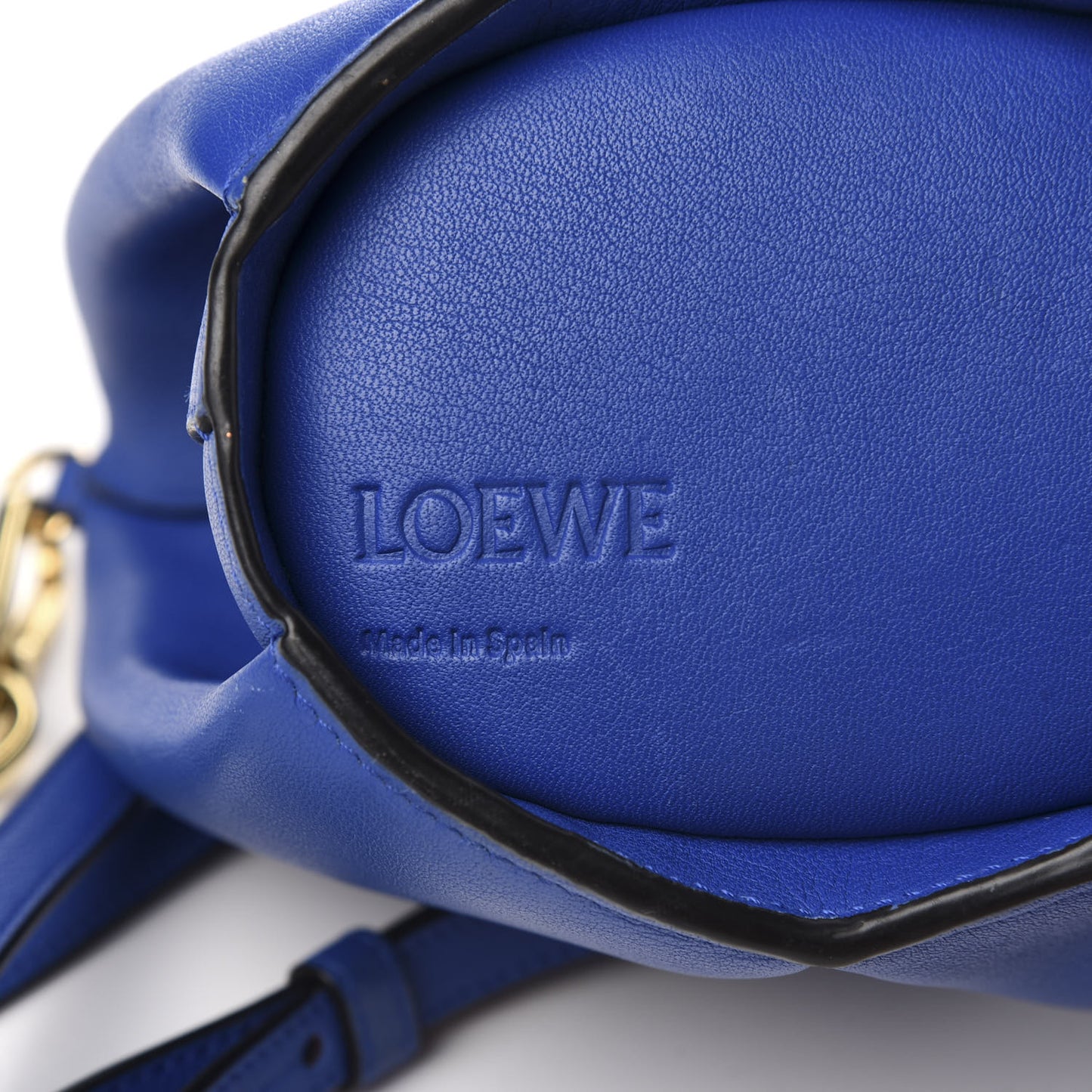 Calfskin Mini Elephant Crossbody Bag Electric Blue