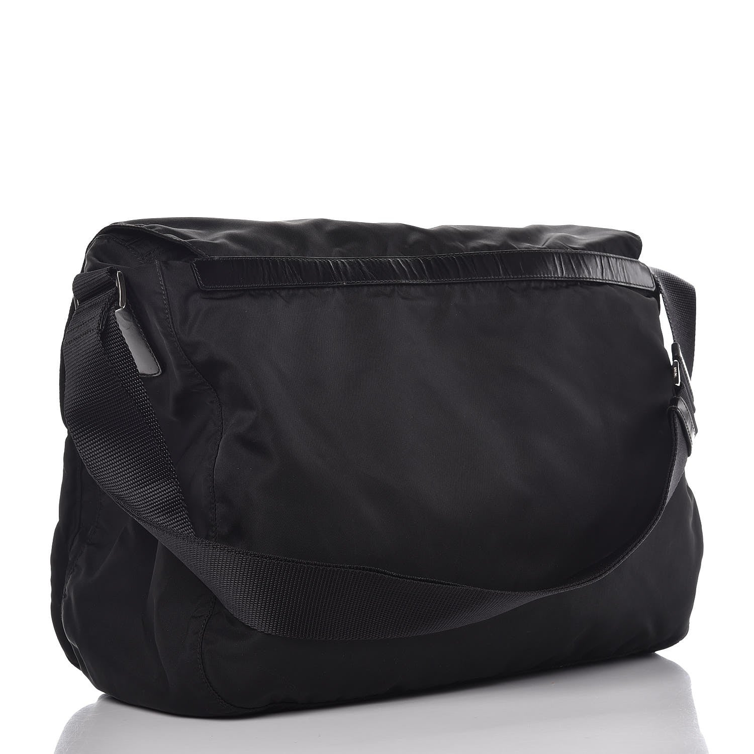 Prada Nylon Vela Messenger Bag Black 3 of 11