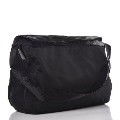 Prada Nylon Vela Messenger Bag Black 3 of 11