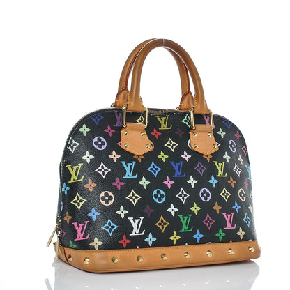 Louis Vuitton Monogram Multicolor Alma Black 3 of 8