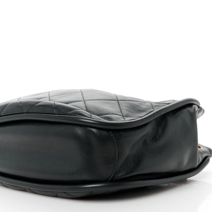 Chanel Shiny Lambskin Quilted Fashion Therapy Hobo Black 12 of 13