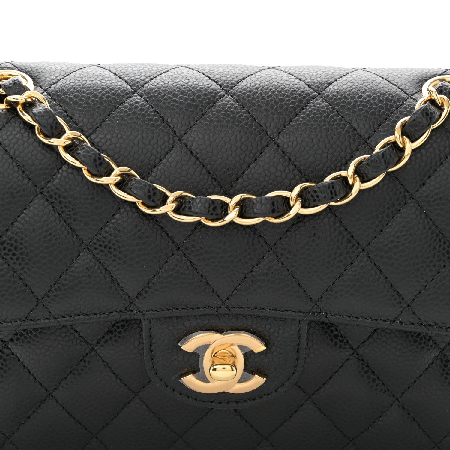 Chanel Caviar Quilted Small Double Flap Black 8 of 11