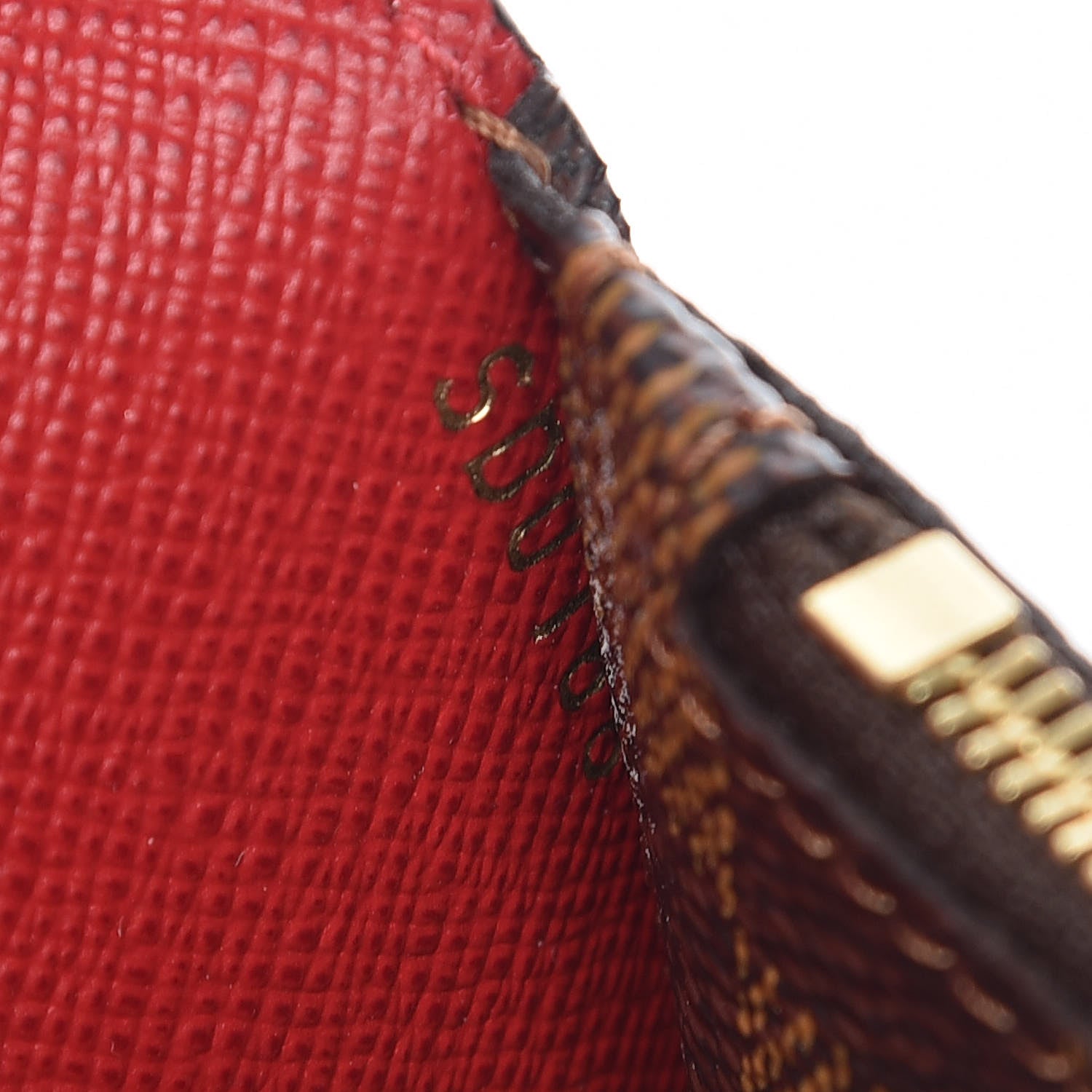Louis Vuitton Damier Ebene Josephine Wallet Red 9 of 11