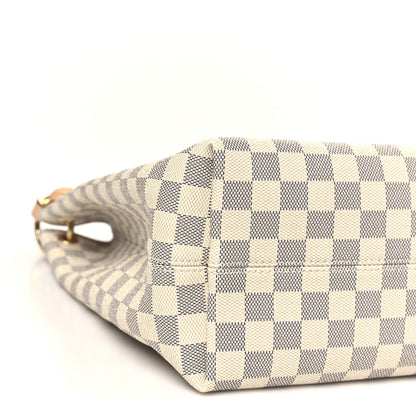 Louis Vuitton Damier Azur Graceful MM Rose Ballerine 7 of 9