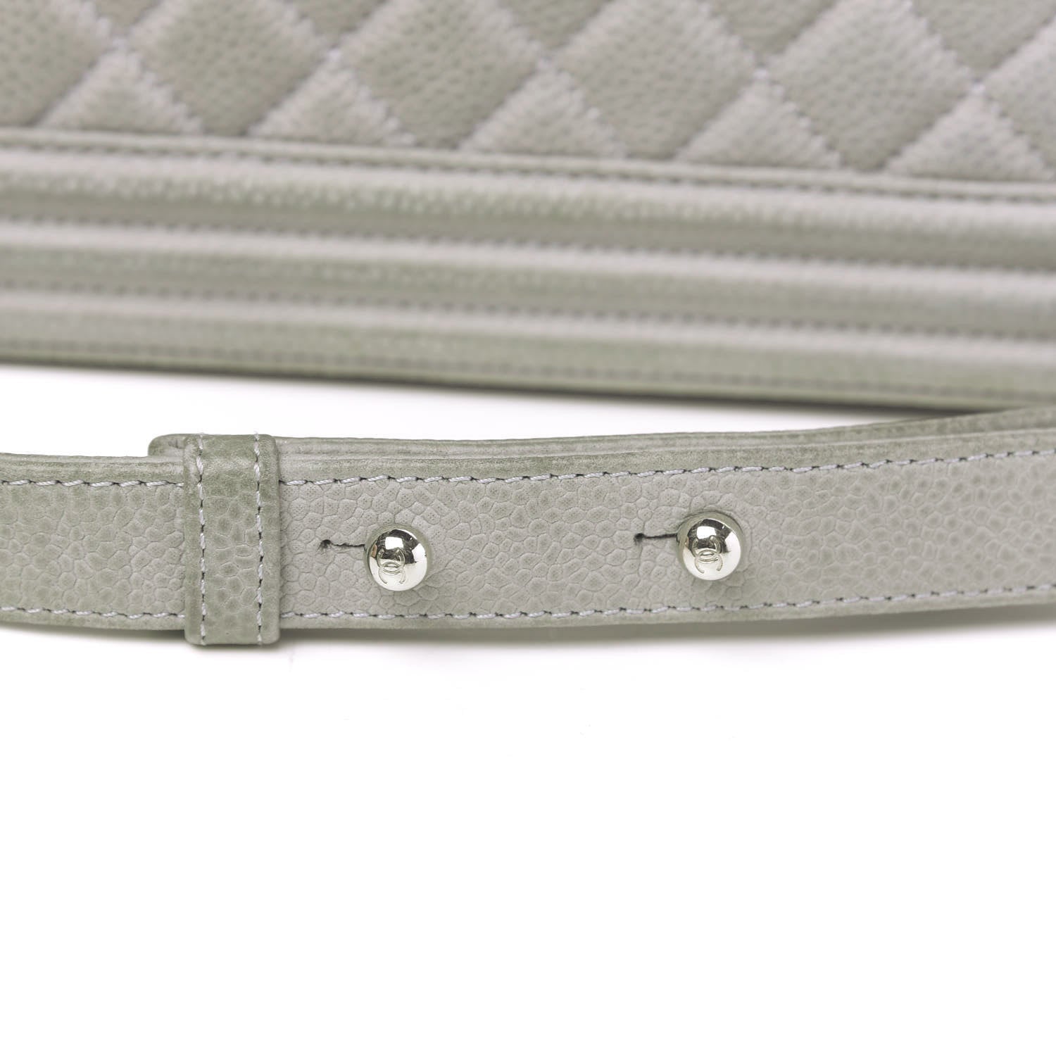 Chanel Iridescent Caviar Quilted Medium Boy Flap Grey 13 of 18