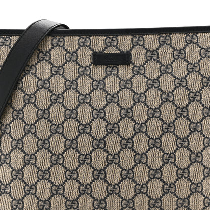 Gucci GG Plus Monogram Medium Flat Messenger Bag Navy 8 of 10