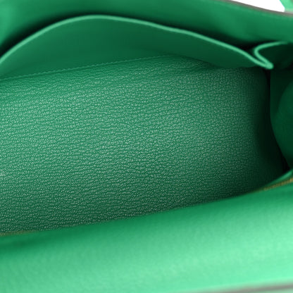 Hermes Togo Lizard Kelly Retourne Touch 25 Menthe 5 of 12