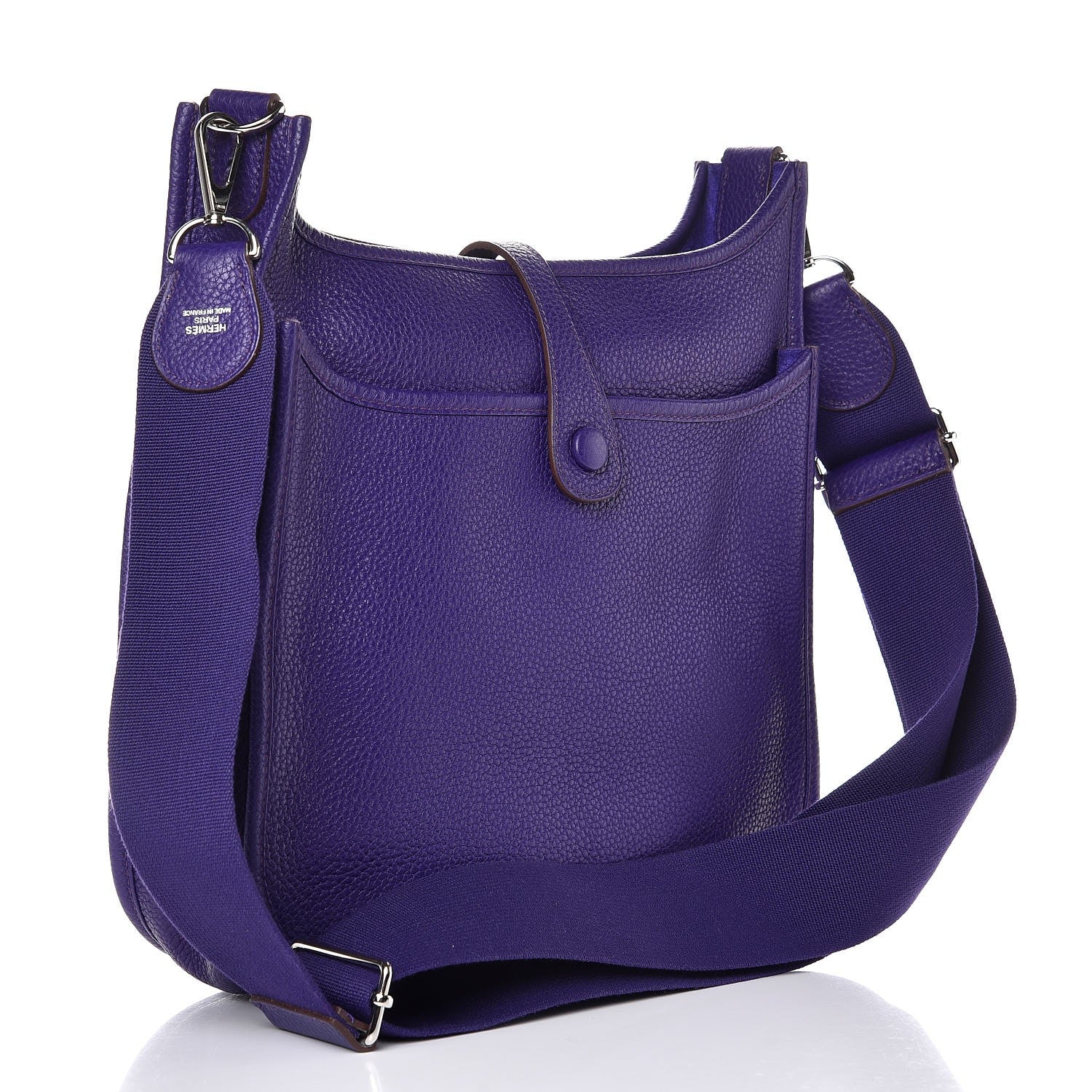 Hermes Taurillon Clemence Evelyne III PM Iris 3 of 7