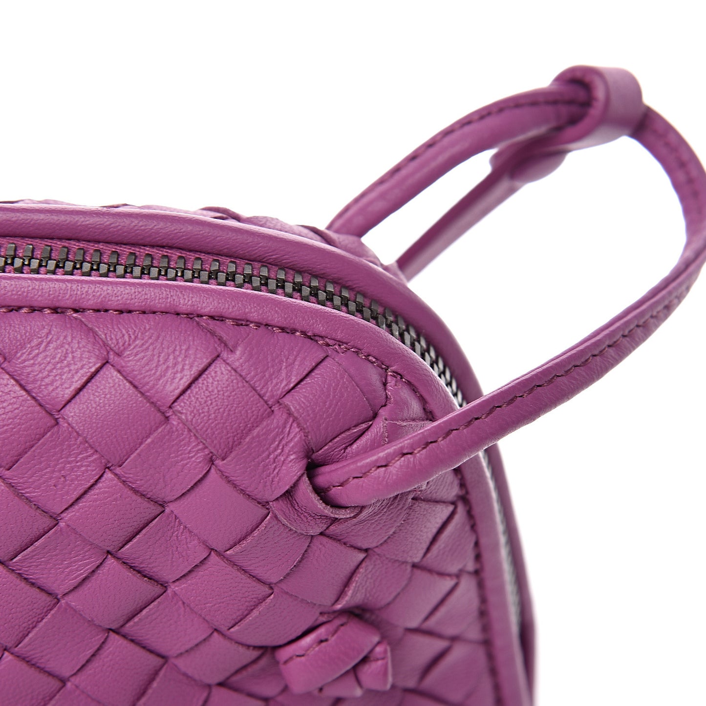 Nappa Intrecciato Pillow Crossbody Messenger Peony