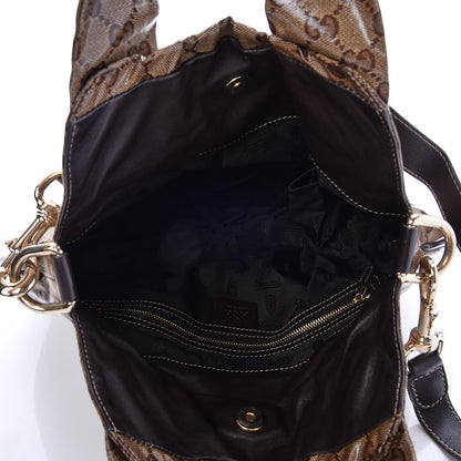Gucci Crystal Monogram Small Hysteria Tote Dark Brown 6 of 8