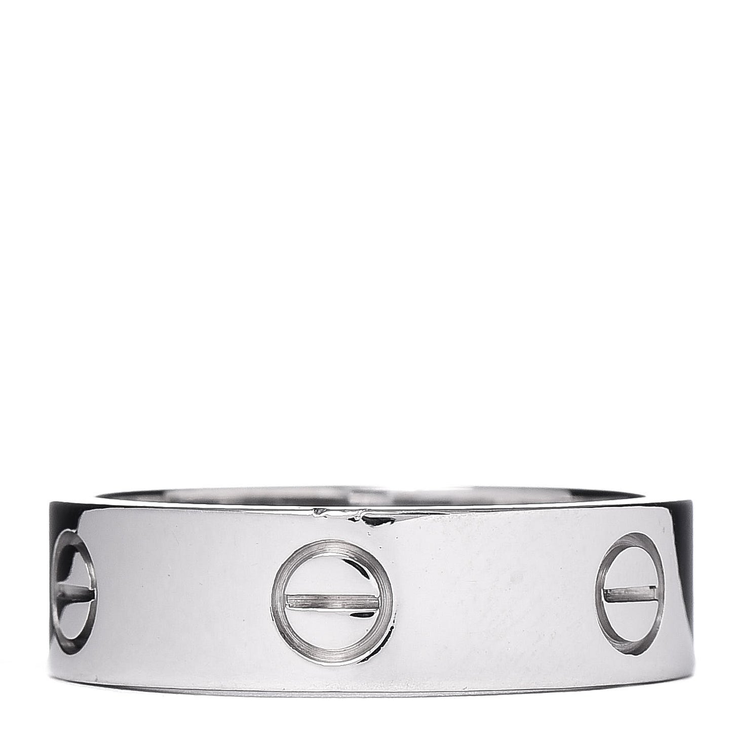18K White Gold 6mm LOVE Ring 59 8.75