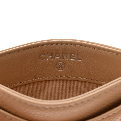 Chanel Caviar Quilted Card Holder Beige 6 of 8