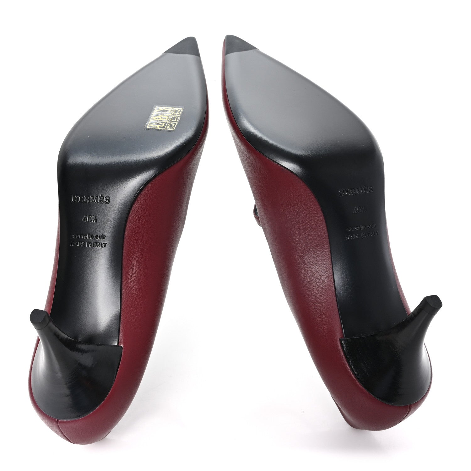 Hermes Nappa Majeste 60 Pumps 40.5 Rouge H 6 of 9