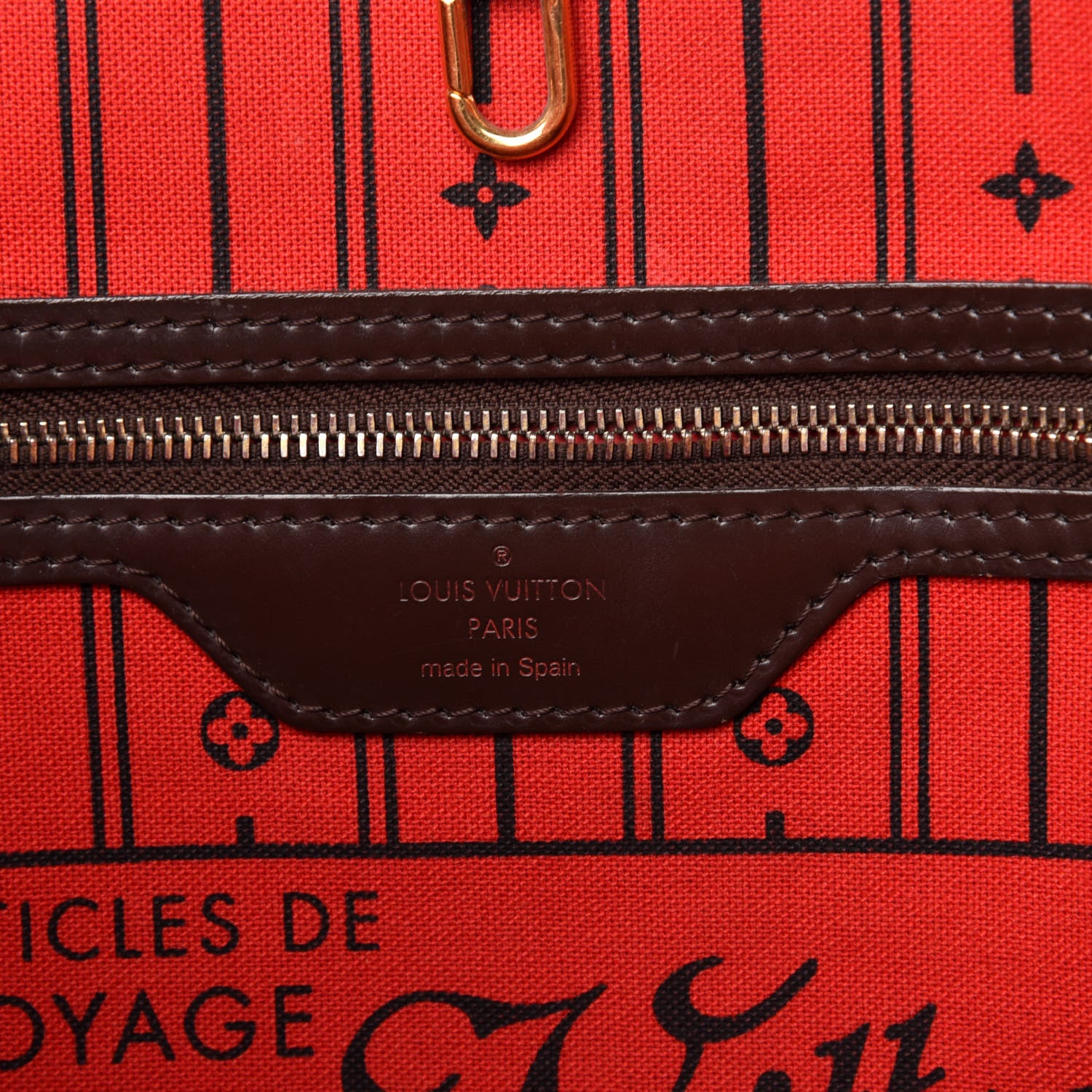 Louis Vuitton Damier Ebene Neverfull MM 6 of 11