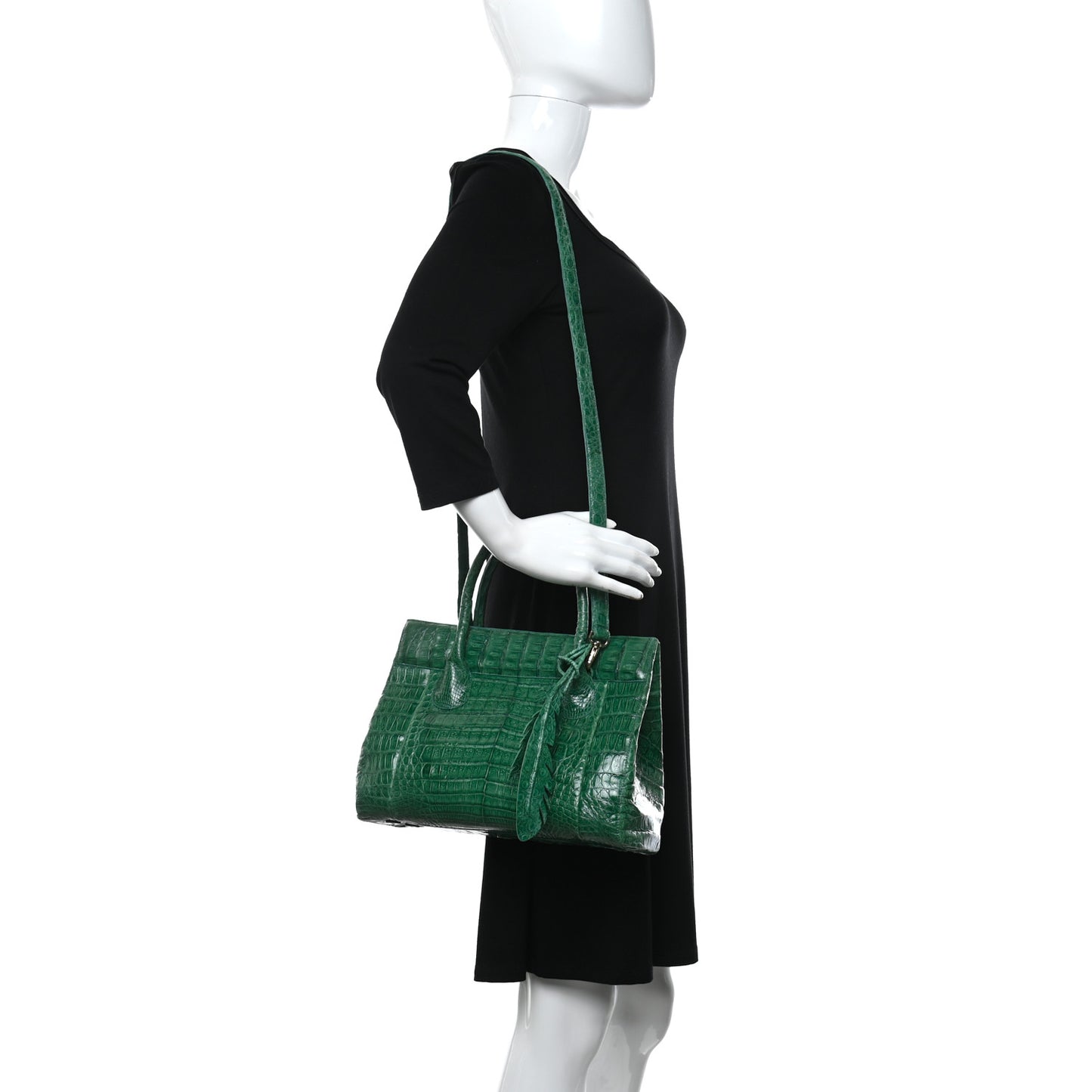 Crocodile Leaf Tote Green