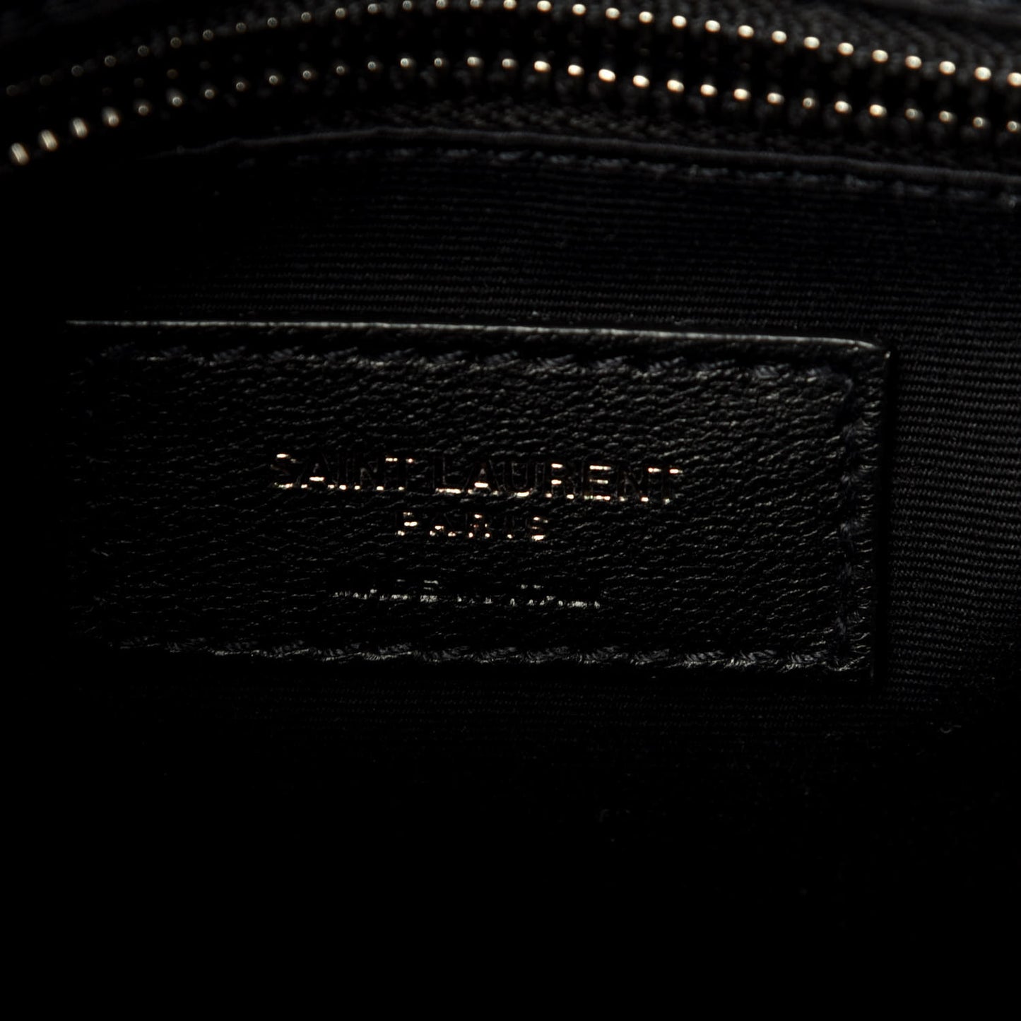 Crocodile Embossed Lambskin Matelasse Monogram Niki Chain Wallet Black