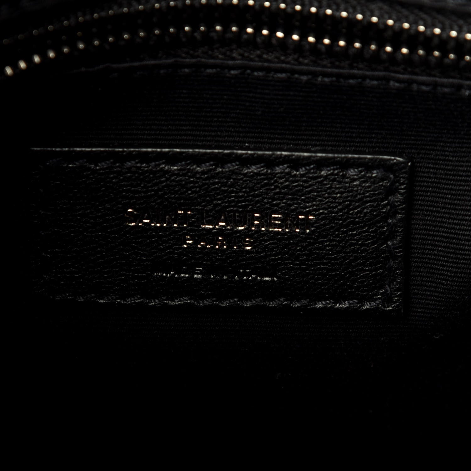 Saint Laurent Crocodile Embossed Lambskin Matelasse Monogram Niki Chain Wallet Black 6 of 12