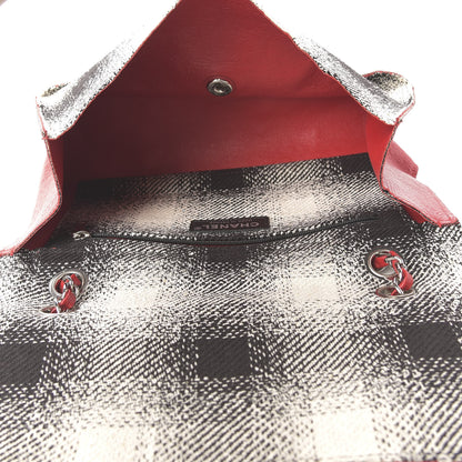 Chanel Tweed Jumbo Single Flap Ecru Red 5 of 9