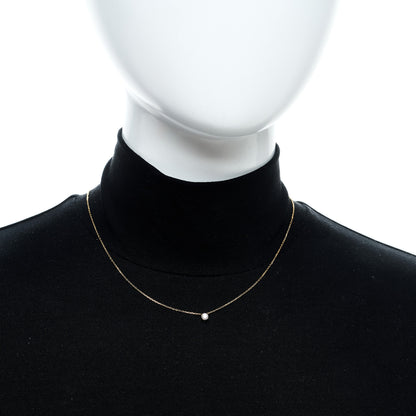 Cartier 18K Yellow Gold Diamond .24ct Solitaire 1895 Pendant Necklace 2 of 6