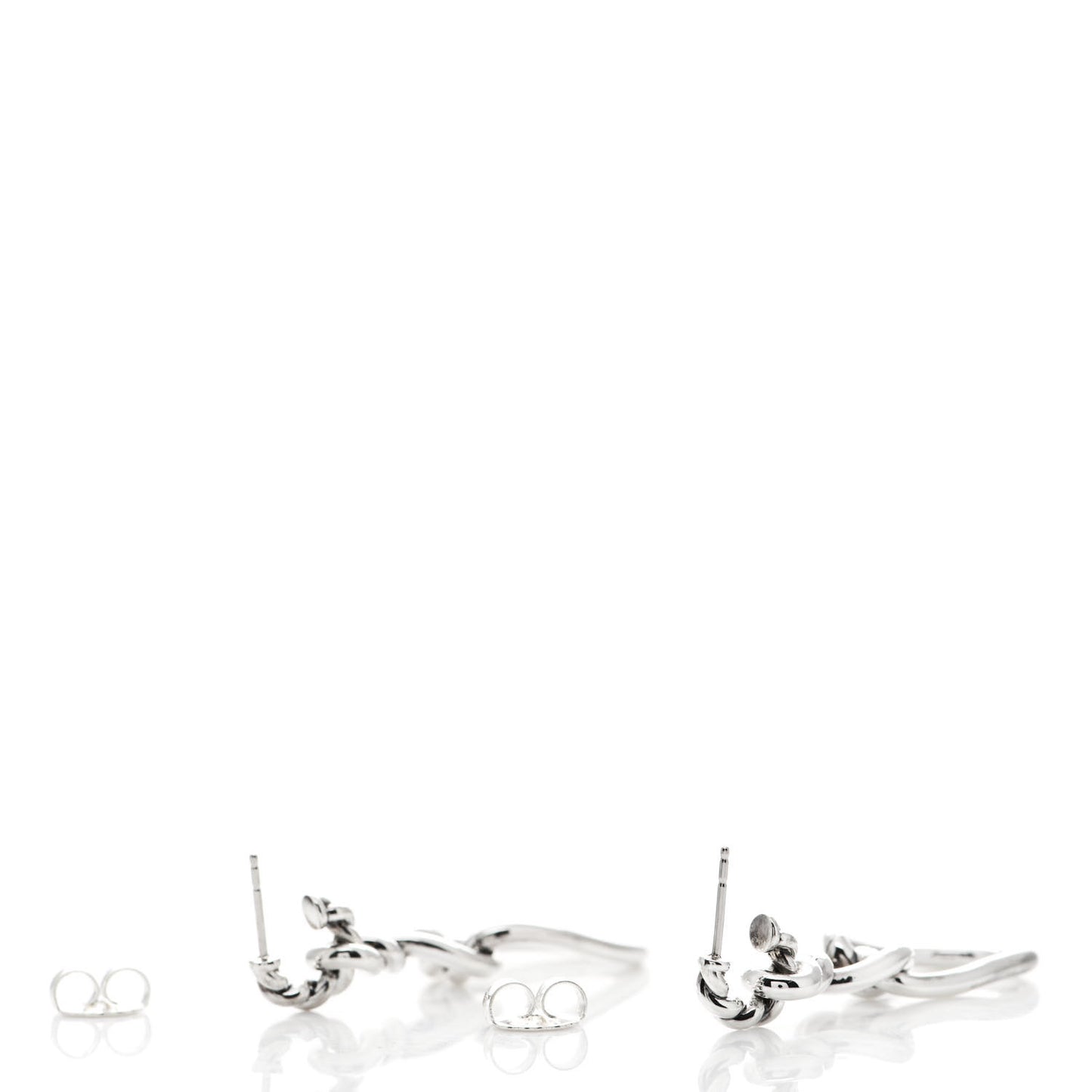 Sterling Silver Continuance Triple Drop Earrings